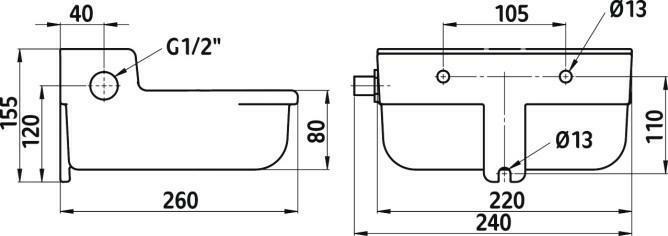 Poidło pływakowe żeliwne S190, 2 l,       Kerbl